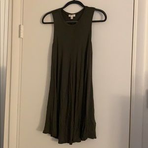Dark Green T-shirt Dress
